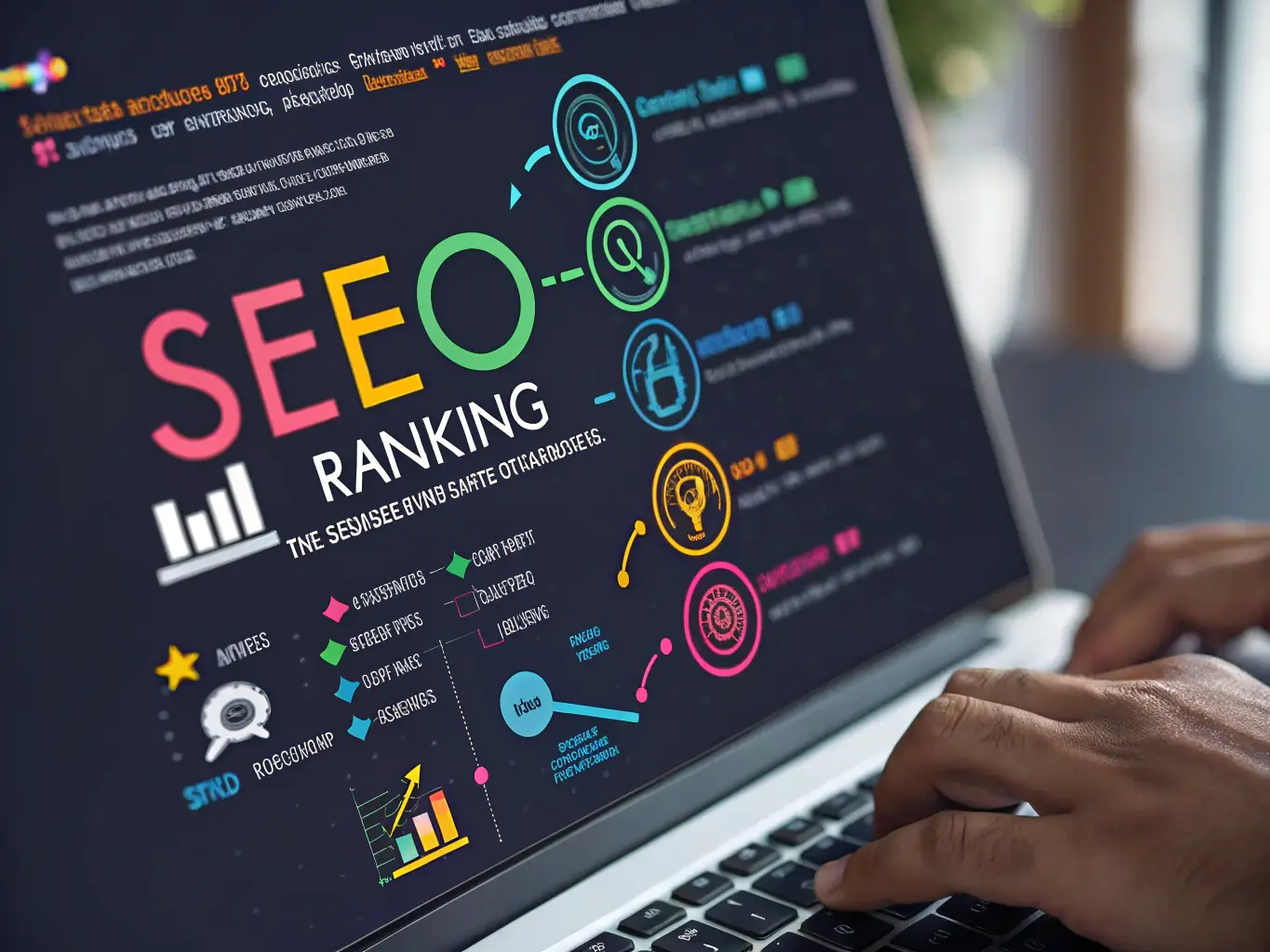 A search engine results page (SERP) showing a website ranking high for relevant keywords, illustrating the effectiveness of Adlet Co.'s SEO services.